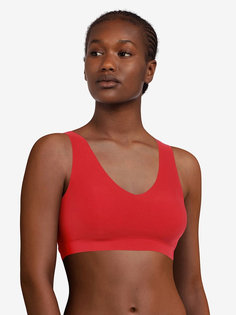 Brassière paddée stretch invisible CHANTELLE "SoftStretch" C16A10 - Coquelicot 0YU