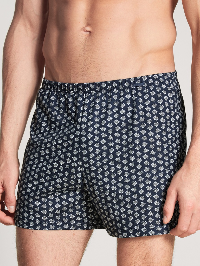 Boxer short homme fantaisie 100% coton CALIDA "Prints" 24687 - Dark sapphire 479