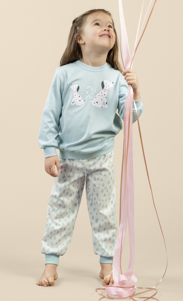 Pyjama petite-fille longue CALIDA "Toddlers Dalmatian" 52373 - Medeci 482