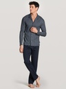 Pyjama homme long boutonné 100% coton CALIDA "Relax Swiss Edition" 46667 - Dark Sapphire 479