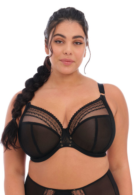 Soutien-gorge armatures plongeant spécial poches profondes ELOMI "Matilda" EL8900 - Black Star BKS