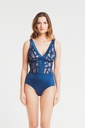 Body sans armatures LOUISA BRACQ "Série" 471-09 - Cobalt CBT