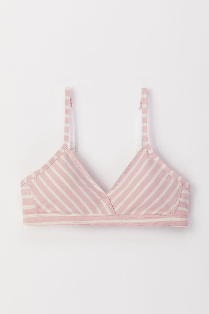 Premier soutien-gorge pour ados WOODY 222-1-BRA-Z - Rose rayé 936