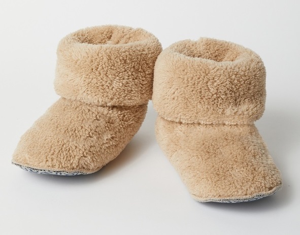 Pantoufles botte en polar WOODY 222-1-BOO-M - Beige 278 (22/26)