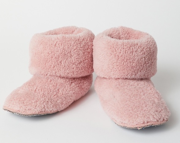 Pantoufles botte en polar WOODY 222-1-BOO-M - Rose 360 (22/26)