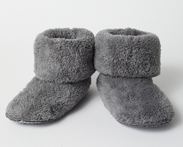 Pantoufles botte en polar WOODY 222-1-BOO-M - Gris 157 (26/30)