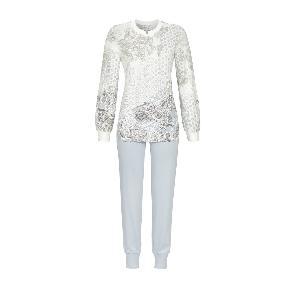 Pyjama femme avec poignets en tricot RINGELLA "Pastels d'Hiver" 2511247 - Ivoire 130