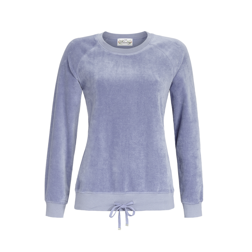 Pyjama long femme avec poignets en tricot RINGELLA 2553415 + 2553516 - Bleu 223