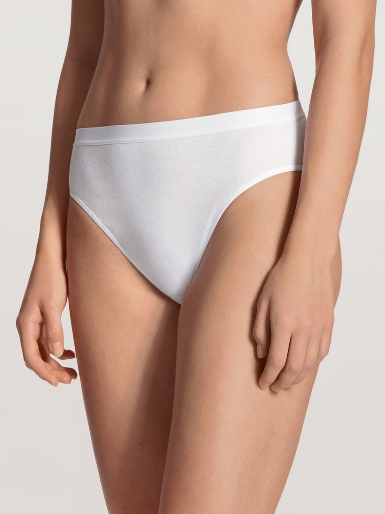 Slip coupe classique 100% coton CALIDA "Light" 23102 - Blanc 001 (XS)