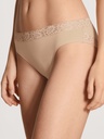 Slip large dentelle durable CALIDA "Natural Comfort Lace" 22756 - Rose teint 160 (XS)