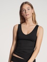 Top col en V & larges bretelles durable CALIDA "Natural Comfort" 12275 - Noir 992 (XS)