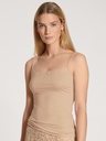 Top fines bretelles & large dentelle durable CALIDA "Natural Comfort Lace" 10156 - Rose teint 160