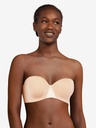 Soutien-gorge bandeau bretelles amovibles CHANTELLE "Essentiall" C15G50 - Beige doré 01N
