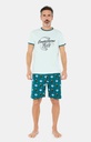 Pyjama short homme coton bio ARTHUR "Paul" PAU - Sapin FOOTH22 (S)