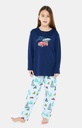 Pyjama long enfant 100% coton bio ARTHUR "Interlock" LUK - Glace 2CVH22 (2ANS)
