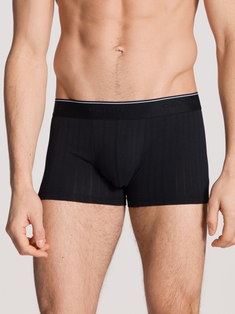 Boxer homme 94% coton respirant & anti-odeurs CALIDA "Pure & Style" 26686 - Noir 992 (S)