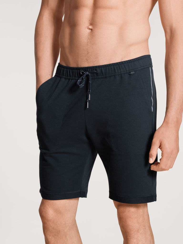 Short de jogging homme homewear 95% coton CALIDA "Remix Basic Lounge" 27181 - Dark sapphire 479