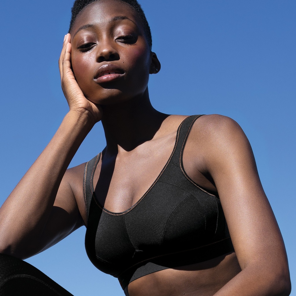Soutien-gorge de sport sans armatures ANITA ACTIVE "Extrême Control" 5527 - Noir Doré 471 (80, B)