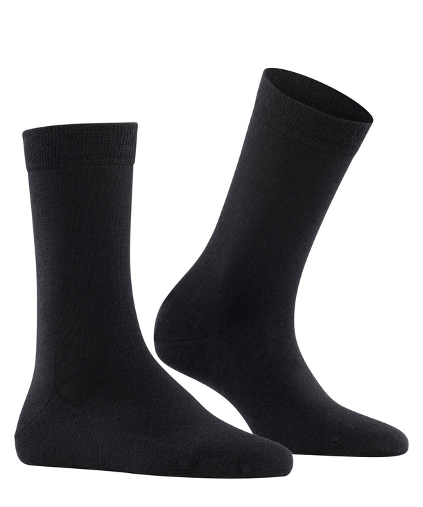 Chaussettes laine dame FALKE "Softmerino" 47488 - Black 3009