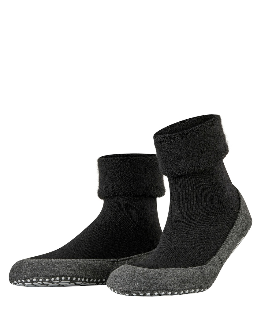 Chaussettes Hommes antidérapantes FALKE "Cosyshoe" 16560 - Black 3000