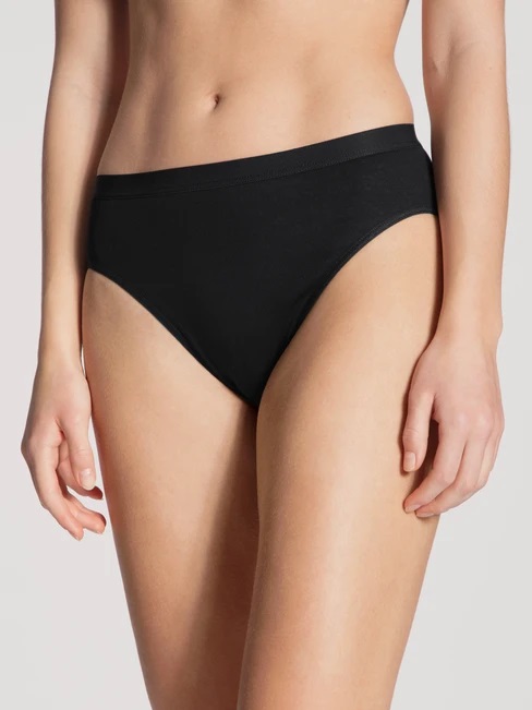 Slip coupe classique 100% coton CALIDA "Light" 23102 - Noir 992 (XS)