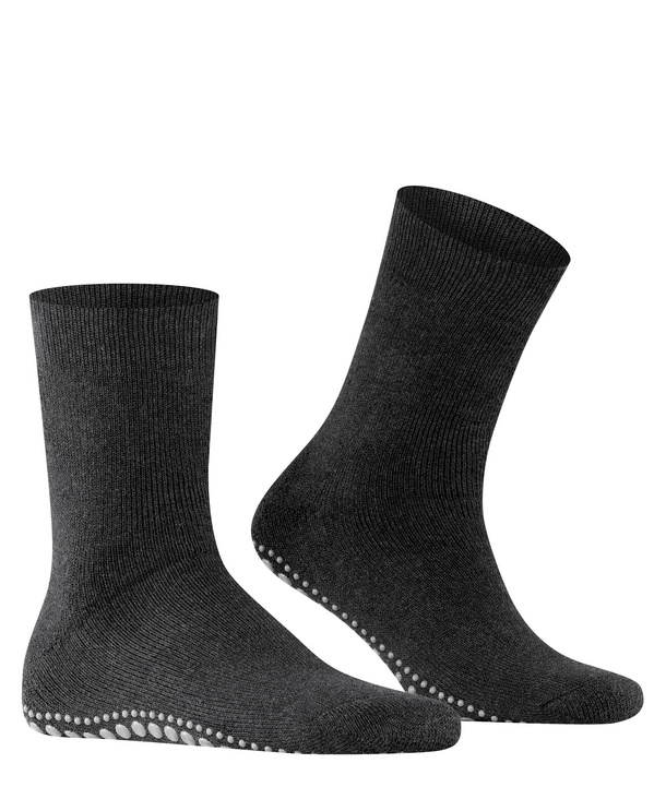 Chaussettes Hommes antidérapante FALKE "Homepads" 16500 - Asphalt Mel. 3180 (35/38)