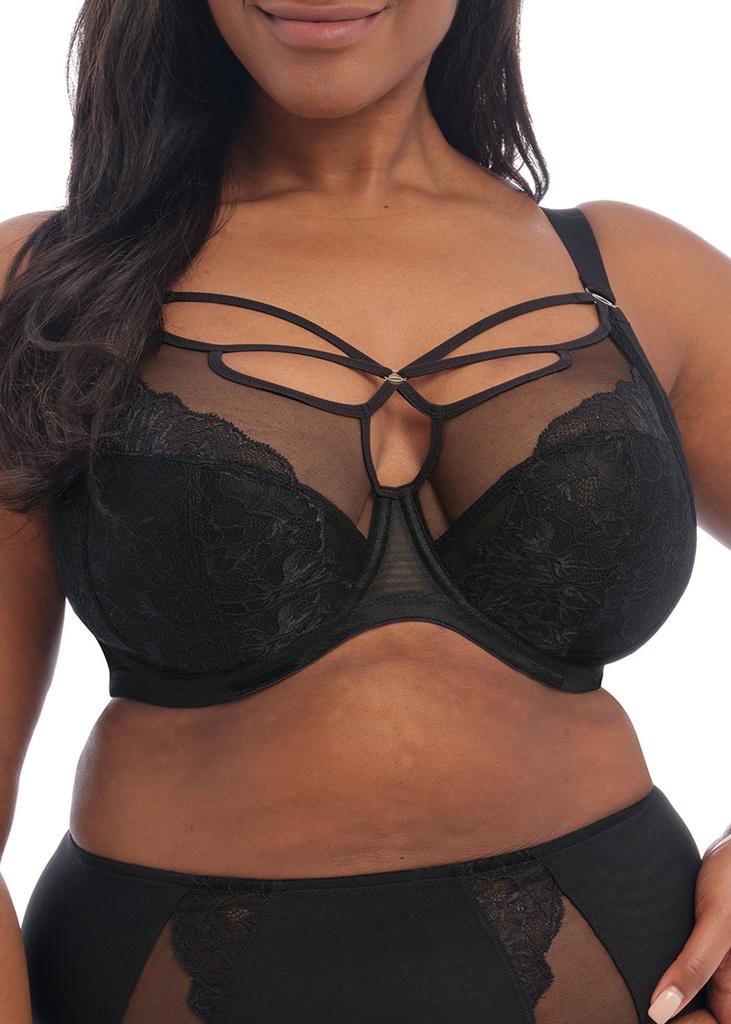 Soutien-gorge armature spécial poches profondes ELOMI "Brianna" EL8080 - Noir BLK