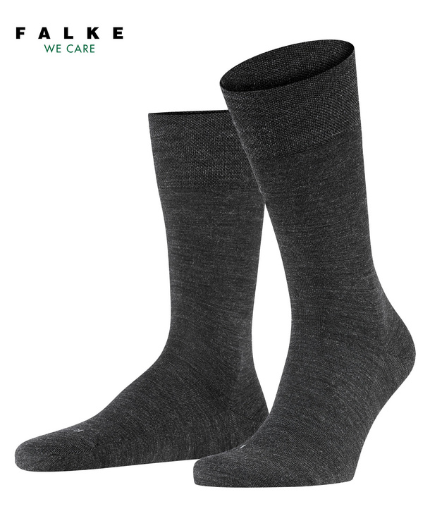 Chaussettes Hommes sans élastique FALKE "Sensitive Berlin"14448 - Antrha. Mel. 3080 (39/42)