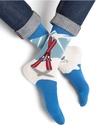 Chaussettes homme fantaisie BLEU FORET "Sport d'Hiver" 2276 - Azure G03