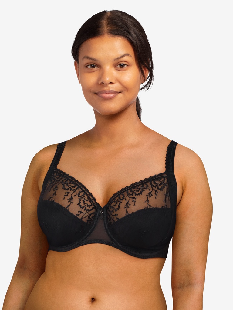 Soutien-gorge avec armatures en 3 parties enveloppant CHANTELLE "Every Curve" C16B10 - Noir 011