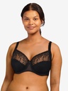 Soutien-gorge avec armatures en 3 parties enveloppant CHANTELLE "Every Curve" C16B10 - Noir 011