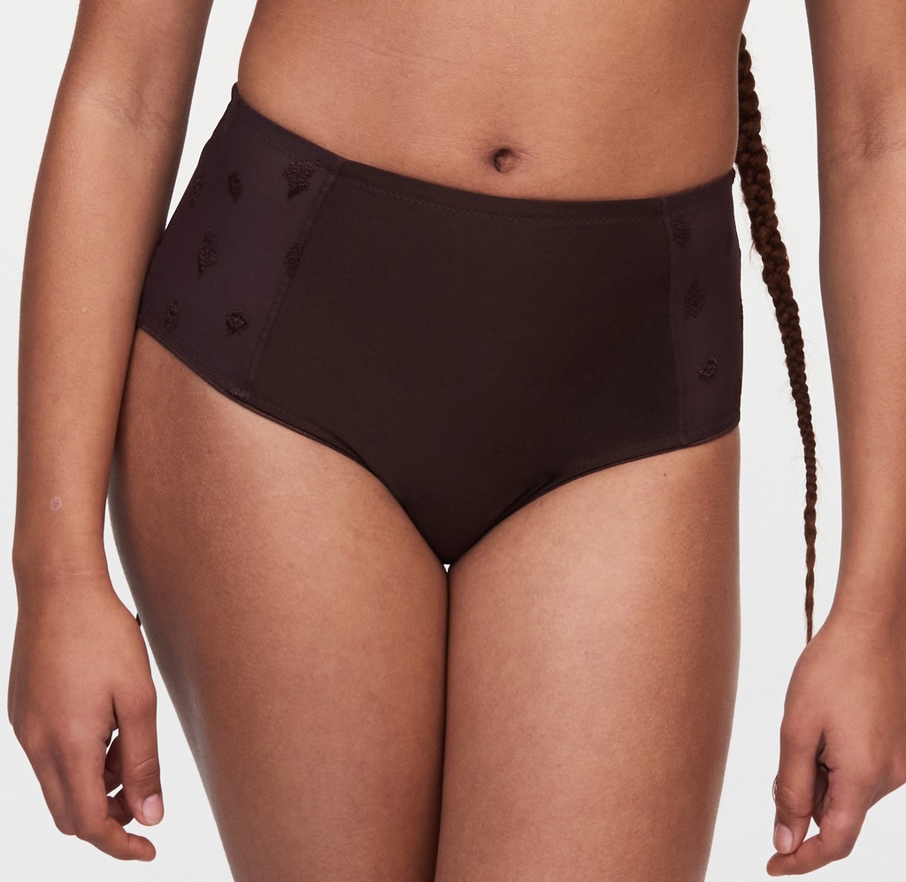 Culotte haute avec maitien leger CHANTELLE "Bold curve" C13M80 - Brun multicolore 0ES