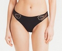 Slip LOUISA BRACQ "Elise" 419-30 - Noir Broderie Nude NBN