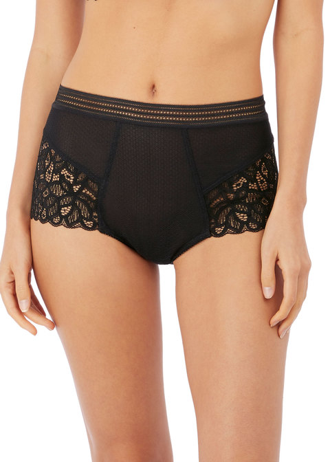 Culotte taille haute WACOAL "Raffine" WE148010 - Noir BLK