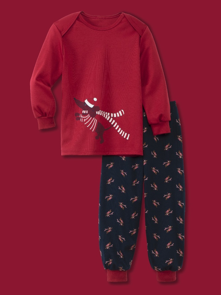 Pyjama enfant long 100% Coton bio CALIDA "Family & Friends" 57072 - Peacoat blue 488