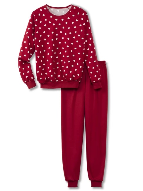 Pyjama enfant long 100% Coton bio CALIDA "Family & Friends" 56676 - Rio red 167 (128/134)