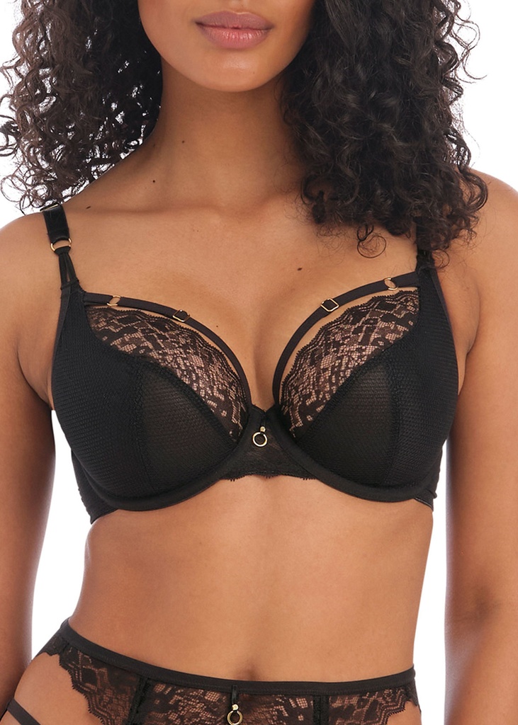 Soutien-gorge avec armatures plongeant FREYA "Temptress" AA400102 - Noir BLK