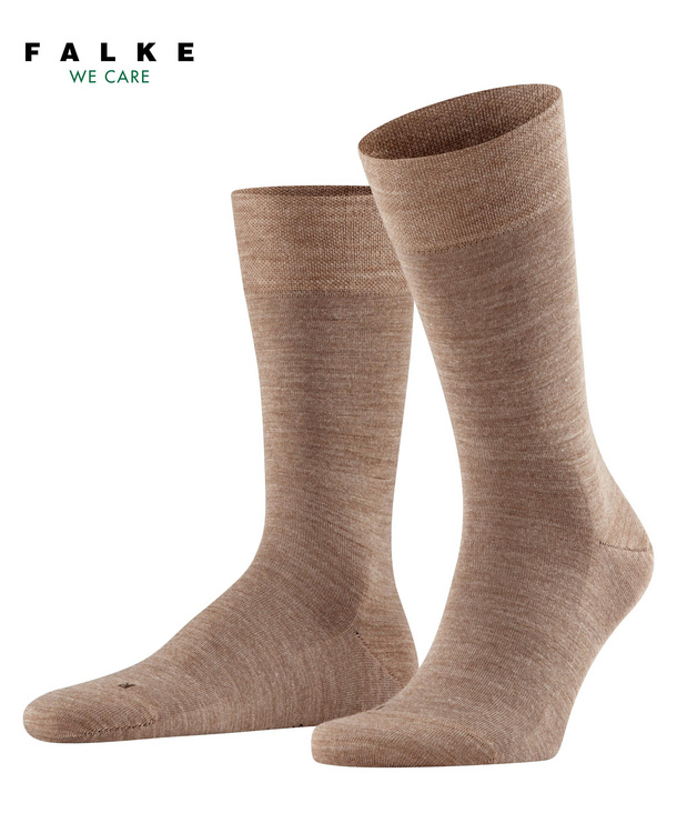 Chaussettes Hommes sans élastique FALKE "Sensitive Berlin"14448 - Nutmeg Mel. 5410 (39/42)