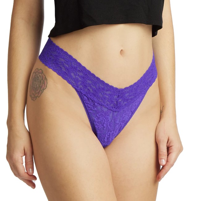 String dentelle stretch HANKY PANKY "Original Rise Thong" 4811P - Majestic Purple MAJP