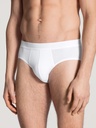 Slip homme fantaisie tencel & coton CALIDA "Focus" 22265 - Blanc 001