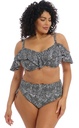 Bas de Bikini Ajustable ELOMI "Pebble Cove" ES801173 - Noir motif BLK