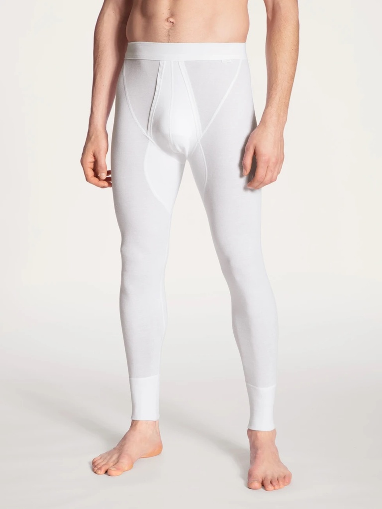 Long caleçon homme 100% coton CALIDA "Cotton 1:1" 26912 - Blanc 001 (S)