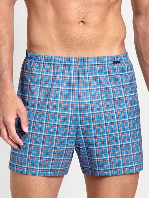 Boxer short homme fantaisie 100% coton CALIDA "Prints" 24389 - Azurit Blue 474 (M)