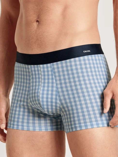 Boxer homme fantaisie coton CALIDA "Cotton Code Design" 26685 - Tempest Blue 533 (S)