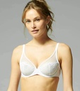 Soutien-gorge armature foulard plongeant SIMONE PERELE "Délice" 12X319 - Blanc 011