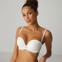 Soutien-gorge bandeau bretelles amovibles SIMONE PERELE "Karma" 12V302 - Naturel 030
