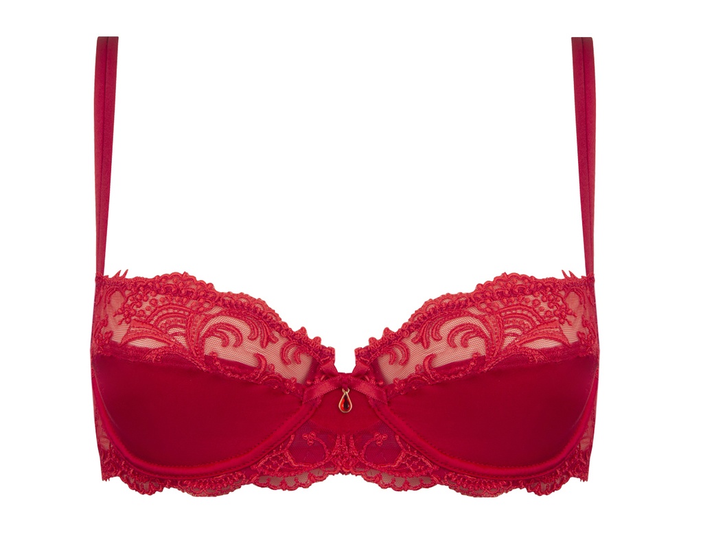 Soutien-gorge corbeille LISE CHARMEL "Splendeur Soie" ACC3080 - Splendeur Rouge 2478