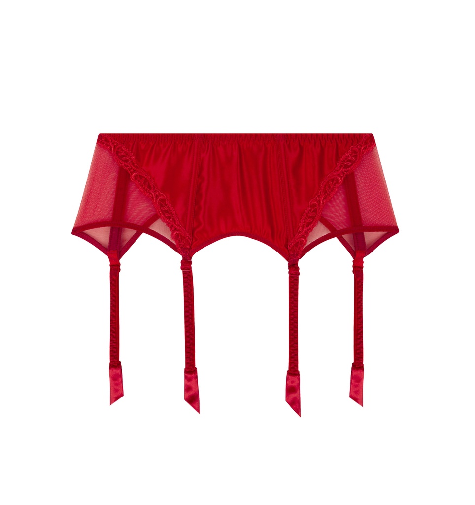 Porte-jarretelles LISE CHARMEL "Splendeur Soie" ACC4980 - Splendeur Rouge 2478