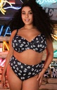 Bas de Bikini Slip ELOMI "Plain Sailing" ES7275 - Black Daisy BDY