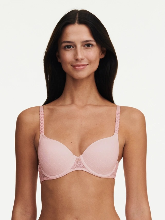 Soutien-gorge avec armatures avec coques CHANTELLE "Instants" C13A60 - Rose Dragée Lurex 0N4